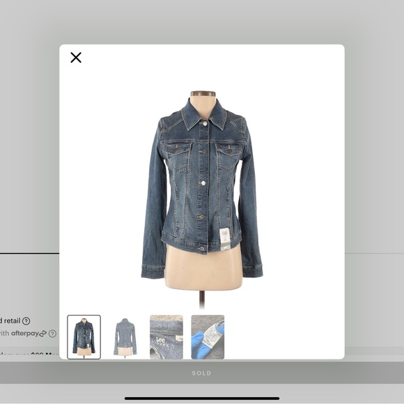 Riders by Lee Jackets & Blazers - Riders by Lee Blue Jean Jacket with Classic Style and Cropped Length